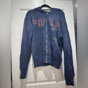 The Great China Wall Ink Zip Up Hoodie RARE